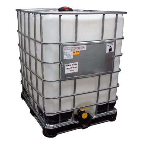 intermediate bulk container - plastic bottle in cage tote - article on container solutions